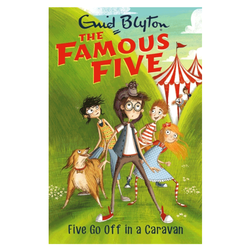 世界第一少年侦探团5:古怪马戏团的坏小丑 Five Go Off In A Caravan Book 5 (Famous Five) 英文儿童读物 纯全英文正版英语书籍