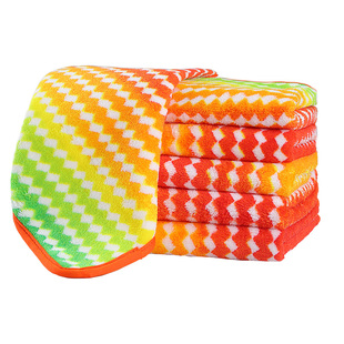 汉世刘家抹布厨房专用洗碗布不易沾油吸水毛巾家用不易掉毛清洁布