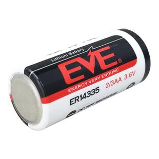 亿纬锂亚电池ER14335 3.6v烟雾报警器硫化氢检测仪2/3AA 一次性