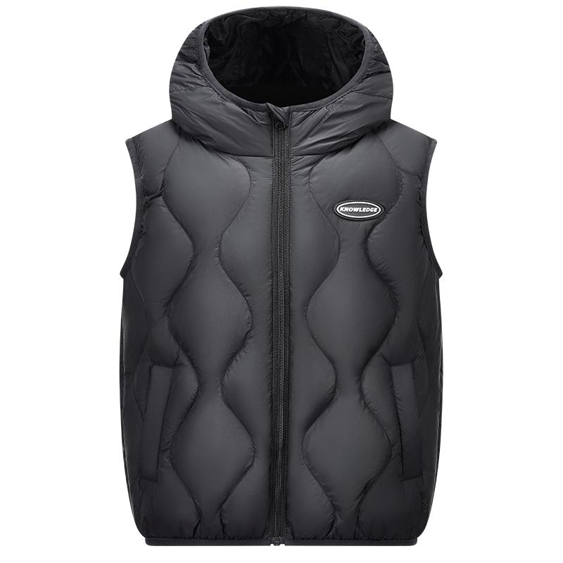 雪中飞kids儿童羽绒马甲新款保暖轻薄背心男女童秋冬内穿百搭坎肩