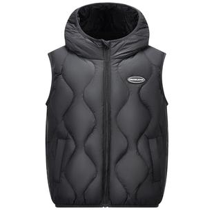 雪中飞kids儿童羽绒马甲新款保暖轻薄背心男女童秋冬内穿百搭坎肩