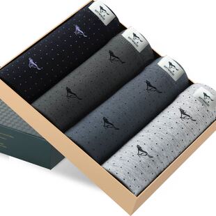 七匹狼男士内裤大码肥佬宽松纯棉四角100％全棉胖子男式加大平角