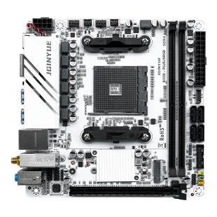精粤B350主板+WiFi模块套装+蓝牙+天线 支持AM4系列R5 5600 5600X