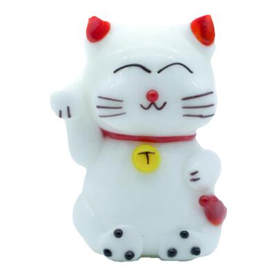 车载桌面纯手工非遗琉璃招财猫