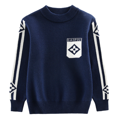 秋冬男童毛衣纯棉打底衫针织衫