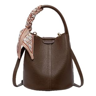 真皮手提包2025新款女士大容量女式高级感水桶包菜篮子女款斜挎包