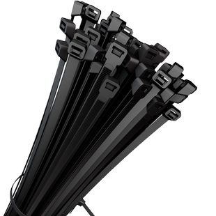 卡夫威尔 自锁式黑色尼龙电线扎带 塑料扎线带多规格捆绑理线带