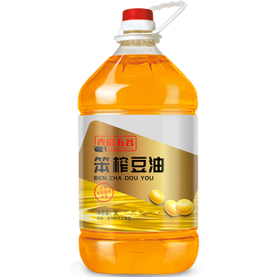 老爷岭笨榨大豆油5L 东北纯豆油非转基因 物理压榨 醇香等级三