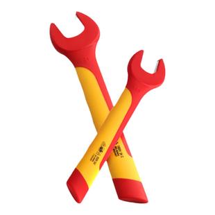 绝缘开口扳手电工专用单头呆扳手耐高压1000V新能源汽车维修6-32