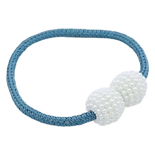 窗帘绑带一对装绑绳窗帘扣环扣绑饰床帘收纳绳磁吸珍珠免打孔扎束