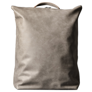 休闲百搭牛皮背包男大容量双肩包通勤电脑包真皮旅行包多功能运动