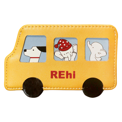 REhi 新款夹住卡包 原创PU多卡槽卡包多功能轻便小巧卡套便携式