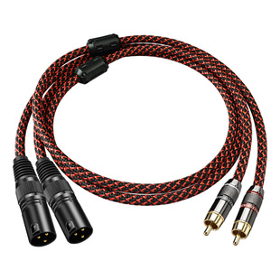 佳耐美 莲花转卡侬公平衡线 RCA转XLR调音台话筒功放音频线信号线