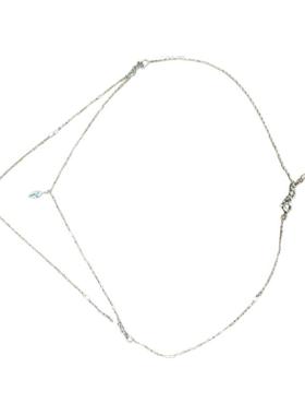 「mini十字架」A Funny Story小众百搭叠戴双层s925银锁骨链项链