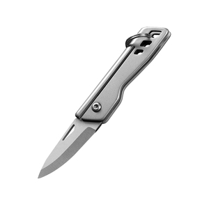 迪拓钛合金迷你折叠小刀钥匙扣钛小刀拆快递刀开箱刀EDC折叠刀