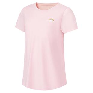 李宁儿童速干衣短袖T恤夏装新款夏季女童装女孩青少年上衣运动服