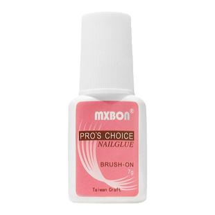 甲片胶水台湾美甲胶水粘得牢假指甲片粘钻强力胶水持久延长mxbon