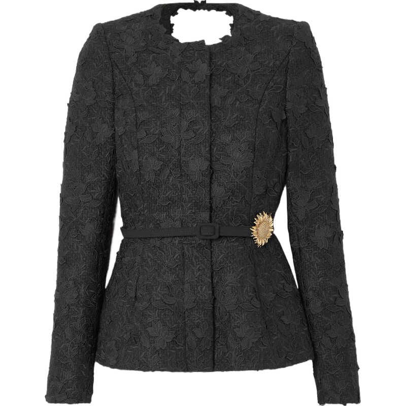【反季特惠】Oscar de la Renta 秋冬女带缀饰蕾丝外套