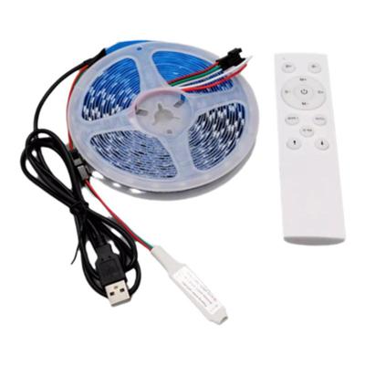 5V流水灯带免插电充电宝灯带