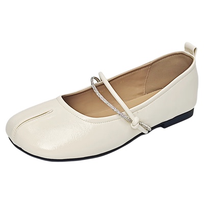 大丫丫大码女鞋平底软面款一脚蹬