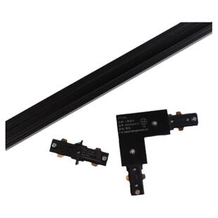 三雄极光方形三线导轨LED轨道射灯专用滑轨1米2米滑道白色黑色