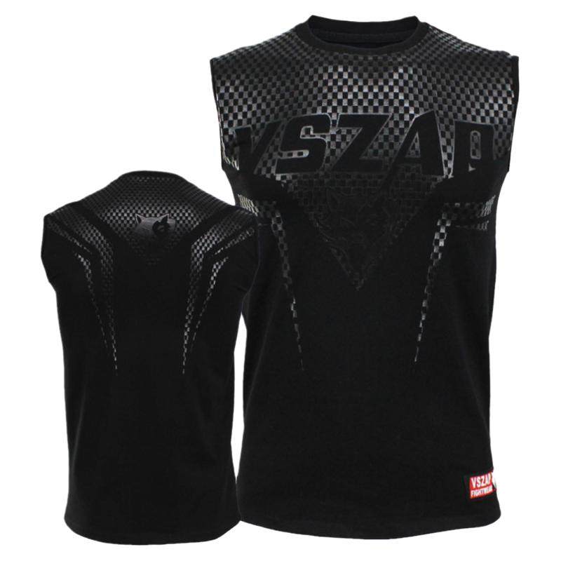 VSZAP SHARP无袖背心T恤MMA格斗泰拳搏击健身武林衣服肌肉运动男