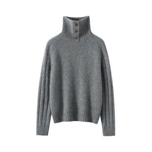 Z.M.R【暖呼呼】75%羊绒25%桑蚕丝高端奢美加厚针织衫宽松毛衣