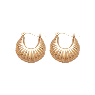 Me物论 欧美金属感光面爱心耳环椭圆吊坠耳扣时尚耳钉气质耳饰女