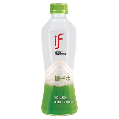 泰国进口if纯椰子水nfc椰青水椰汁350ml补电解质无添加纯果汁饮料