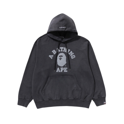 BAPE猿人字母印花特染连帽卫衣