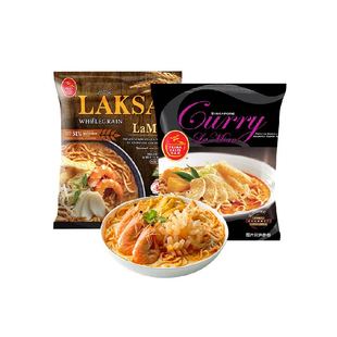 百胜厨进口新加坡风味叻沙咖喱全麦蒸拉面非油炸方便泡面速食食品