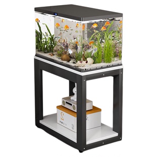 鱼缸架子小型客厅家用乌龟缸专用底架底柜支架定制铁艺阳台置物架