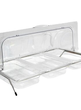 塑料带盖透明展示盒自助餐凉菜盘