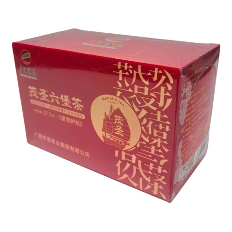 广西茂圣六堡茶堡驾护航袋泡茶2014年陈化三级1.5g*25包醇厚茶香