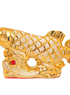 金龙鱼摆件装饰品客厅酒柜玄关