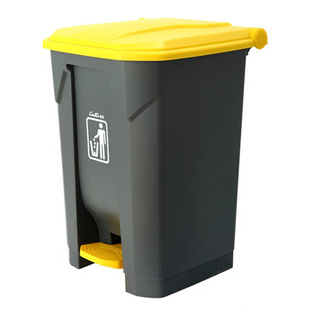 白云超宝脚踏垃圾桶B2-010物业商用医疗带盖方形大号加厚环保箱子