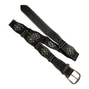 辣妹铆钉腰带复古美式千禧风拼接宽腰带个性潮流皮带牛仔裤裤带潮