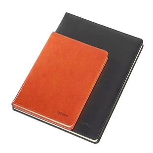 博文A5/B5/A4-120商务笔记本硬皮面记事本车线本120页PU软皮记事本25K工作会议记录本日记本子80克加厚道林纸