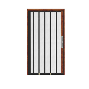 金刚网折叠纱门推拉防蚊防猫鼠纱窗门铝合金伸缩大门入户门免打孔