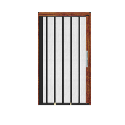 铝合金折叠推拉纱门防蚊虫免打孔