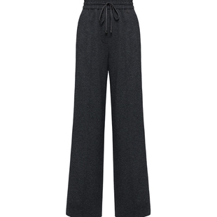 EP雅莹高端系列 软糯细支绵羊毛松弛感通勤直筒裤 2025新款6403A