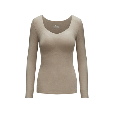 RAU德绒保暖衣自带胸垫恒温发热