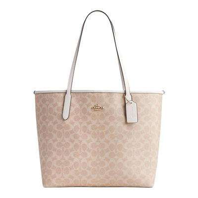 COACH/蔻驰女包city33大容量经典老花款通勤时尚单肩包手提托特包