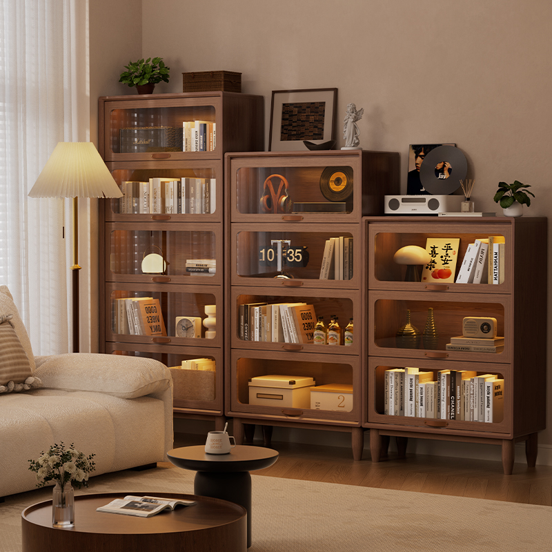 红林日记实木组合书柜卧室简约斗柜置物收纳柜客厅靠墙储物柜书柜