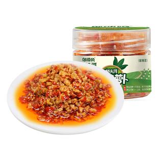 邬辣妈桥头河香辣响脆萝卜干丁瓶装剁辣椒酱菜泡菜零食湖南特产