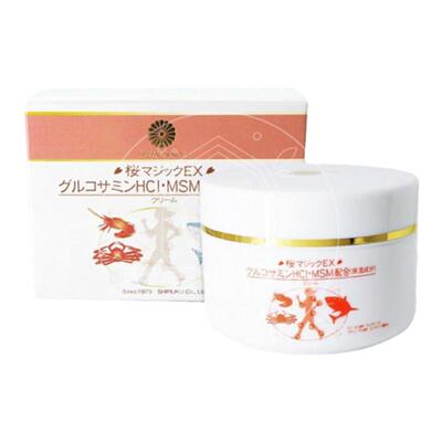 日本代购ROYAL VALE樱花魔法EX温热乳霜 葡萄糖胺HCI/MSM关节100g
