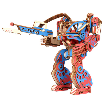 儿童手工组装拼装模型木质3D拼图