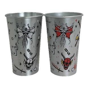 怪奇物语变色杯子周边同款新奇趣味创意遇冷变色食品级毕业礼物