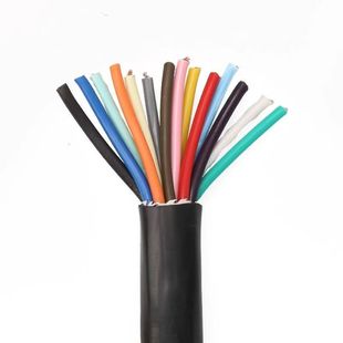 国标阻燃RVV多芯控制电缆2 3 4 5 6 7芯信号线0.3 0.5 0.75 1平方