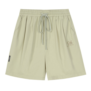 MEDM凉感防晒短裤男女同款夏季户外休闲裤宽松薄款直筒五分中裤子